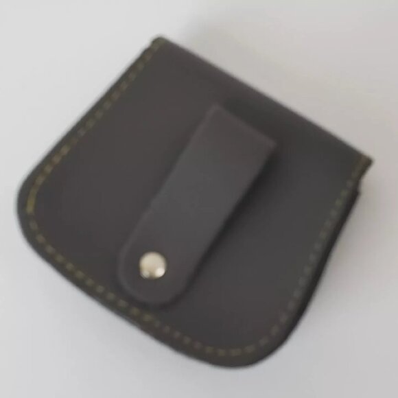 PERUVIAN GENUINE LEATHER PURSE COINS MEN'S WOMEN'S EMBOSSED LOGO DESIGN WALLET - Picture 2 of 3